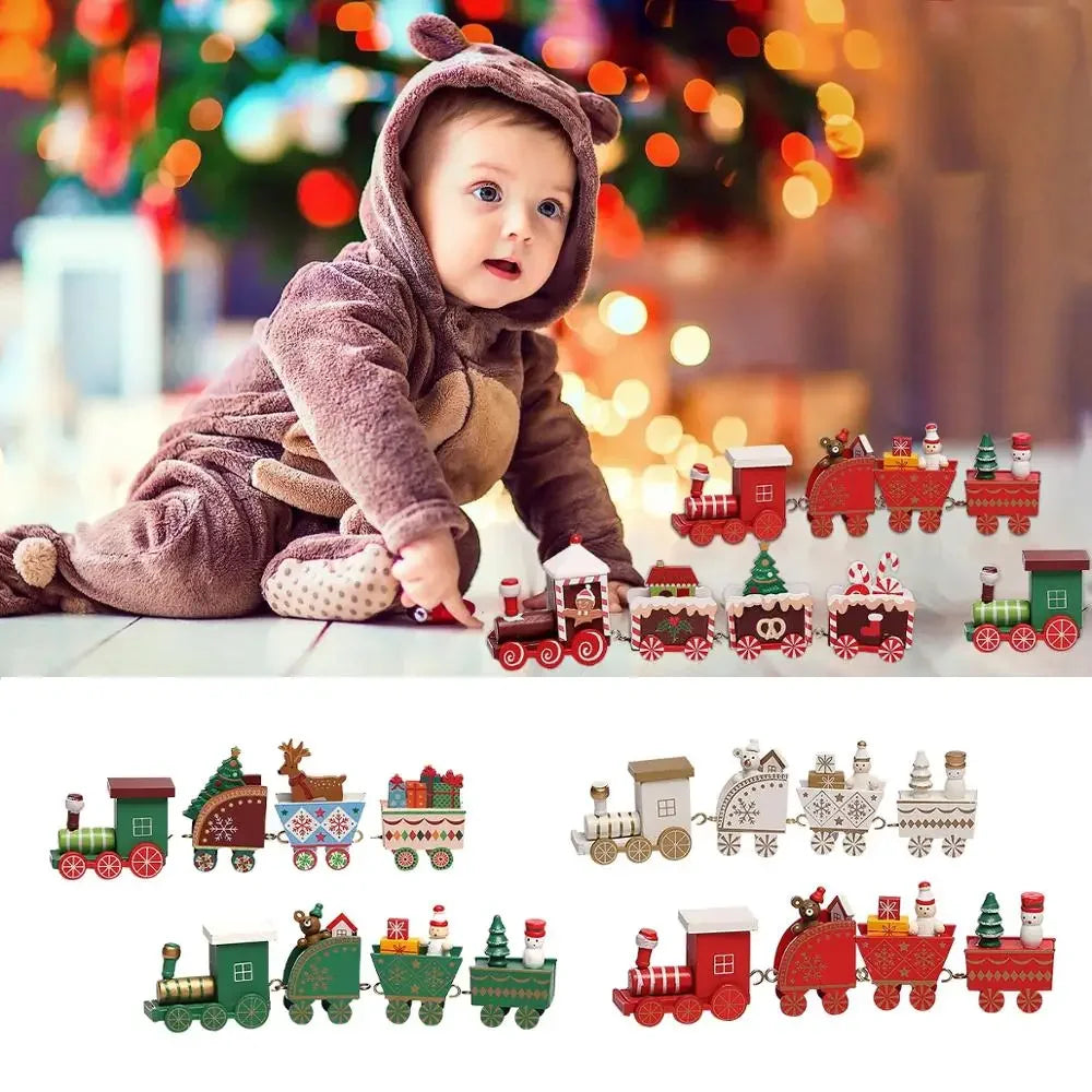 Wooden Christmas Train ArtGlow™