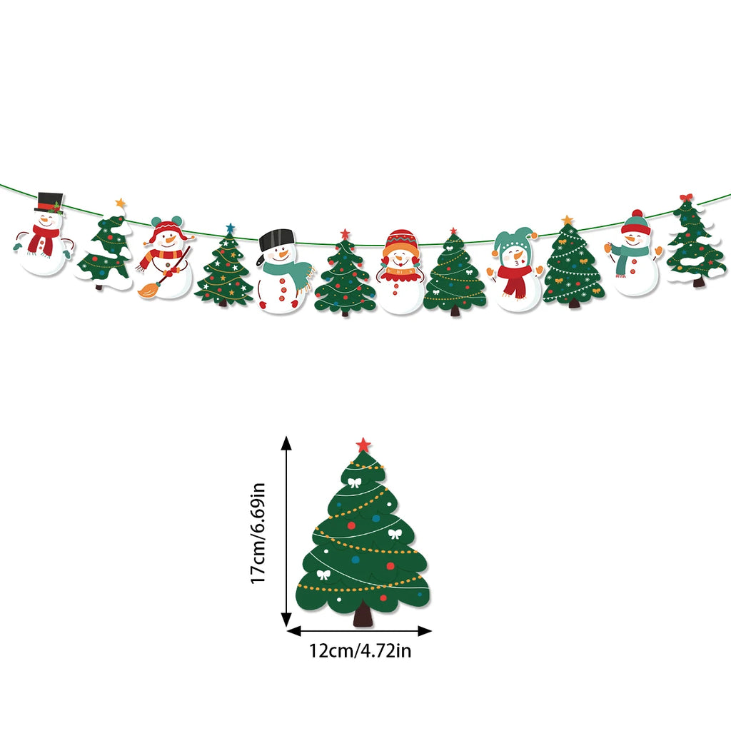 Merry Christmas Hanging Garland Banner ArtGlow™