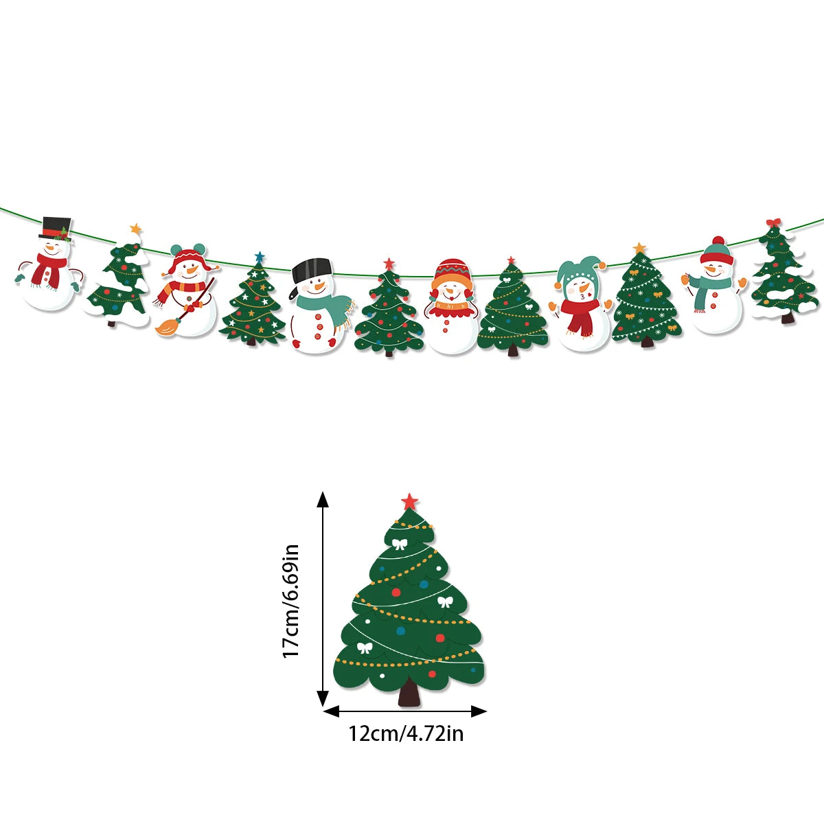 Merry Christmas Hanging Garland Banner ArtGlow™