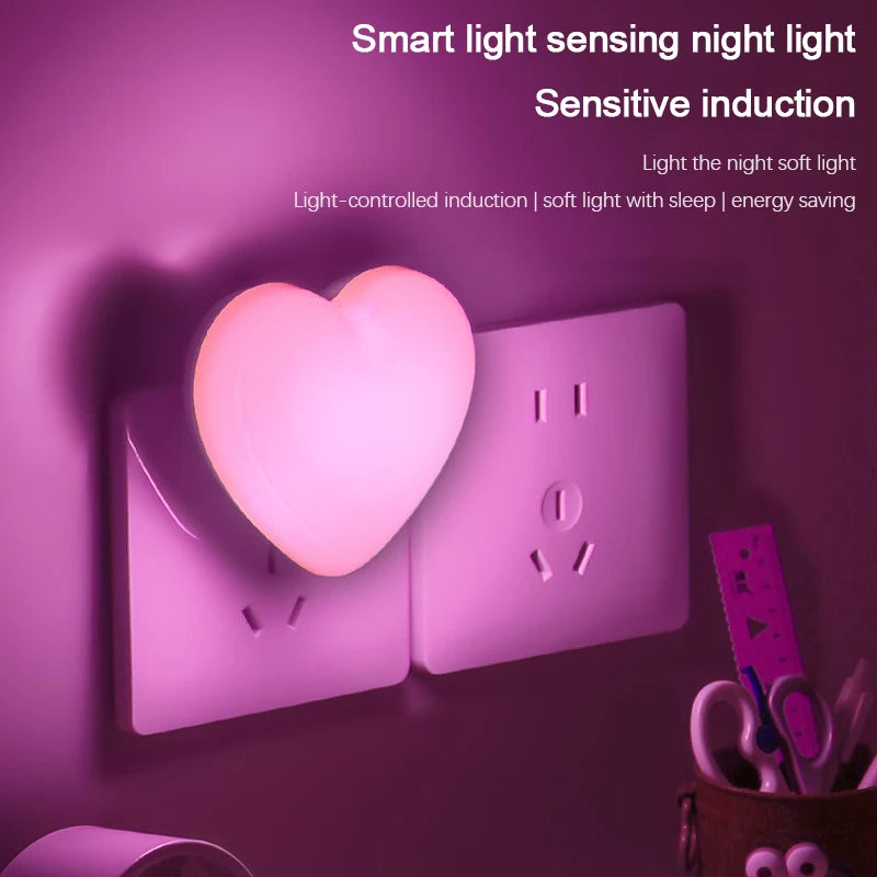 Night Lights Heart for Kids Bedroom ArtGlow™