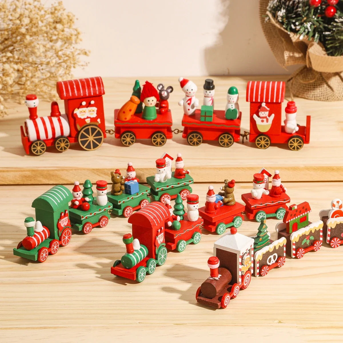 Wooden Christmas Train ArtGlow™