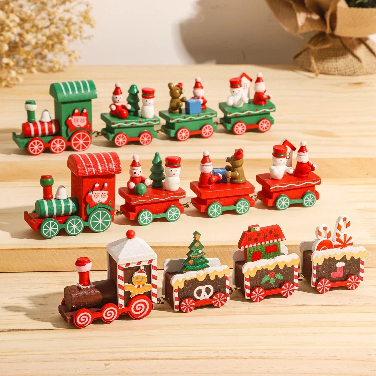 Wooden Christmas Train ArtGlow™
