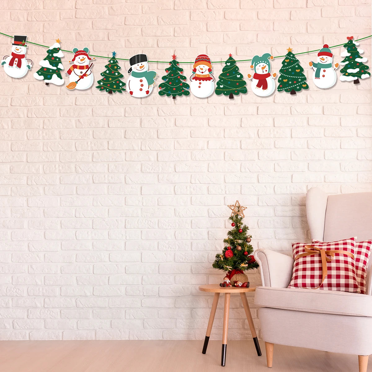 Merry Christmas Hanging Garland Banner ArtGlow™