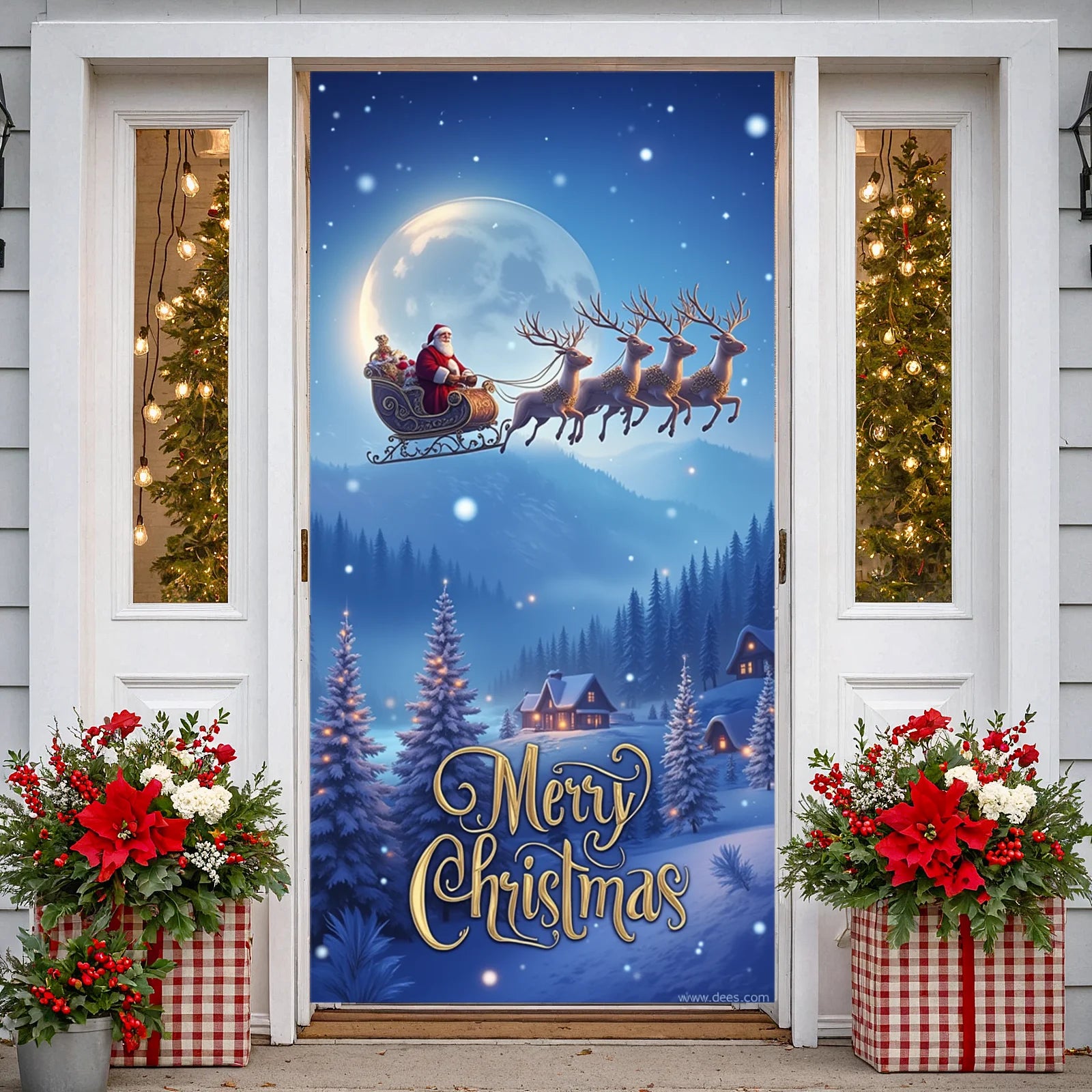 Merry Christmas Banner – for Holiday Parties and Home Decoration ArtGlow™