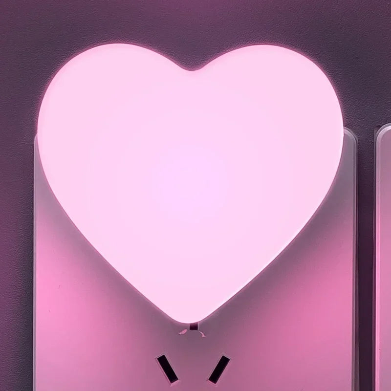 Night Lights Heart for Kids Bedroom ArtGlow™