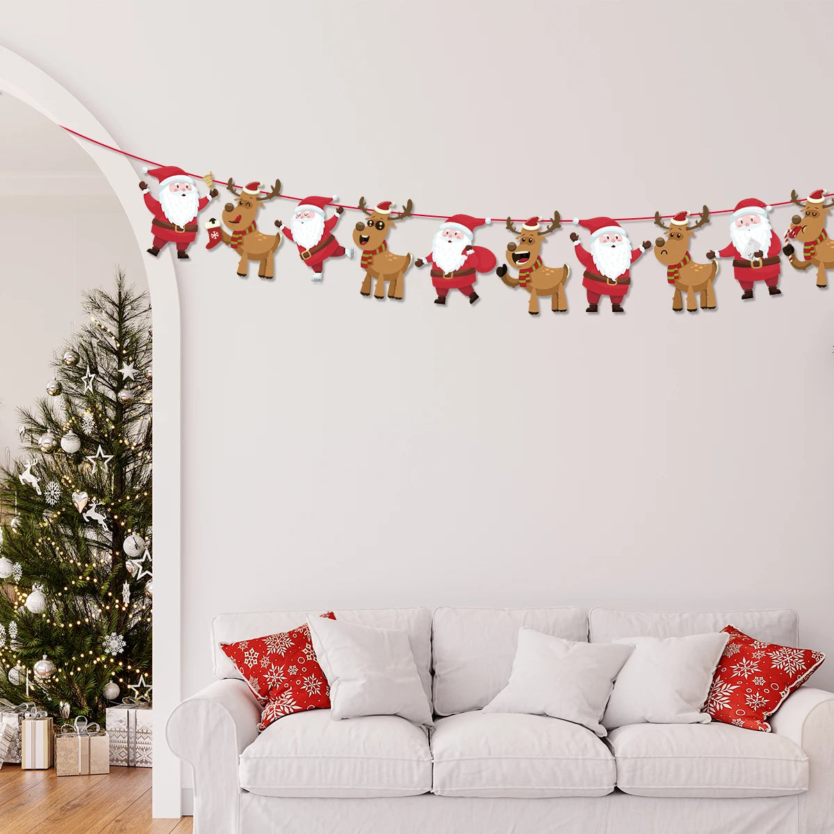 Merry Christmas Hanging Garland Banner ArtGlow™