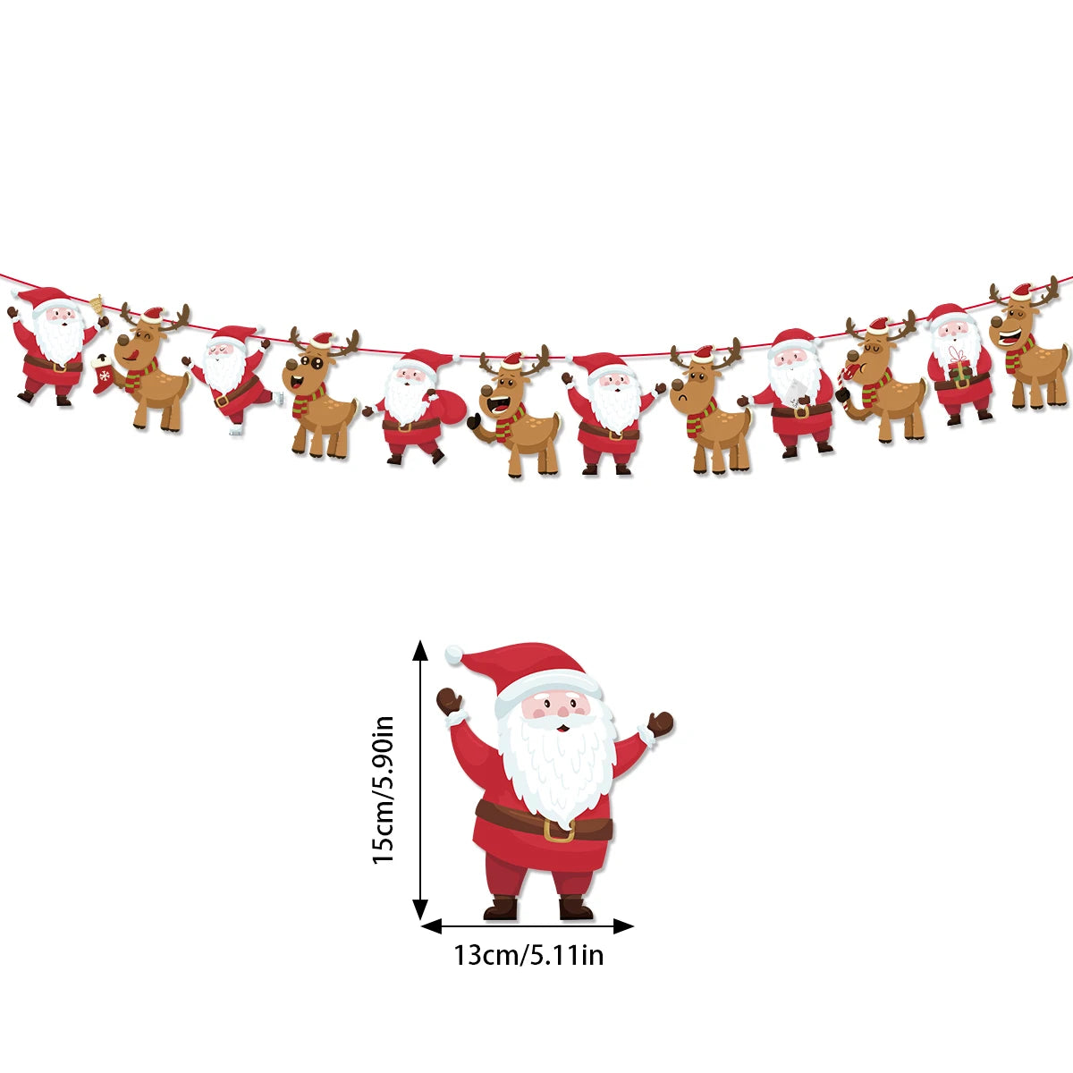 Merry Christmas Hanging Garland Banner ArtGlow™